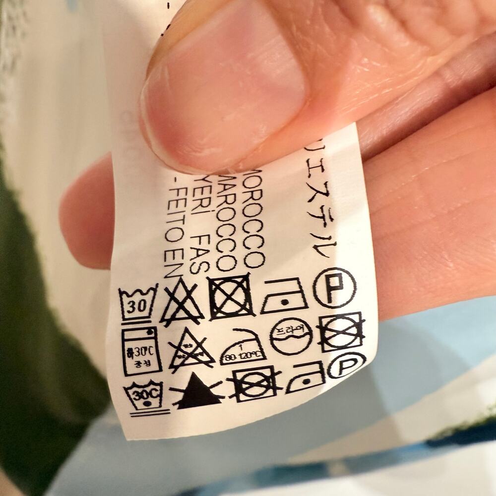 Zara Blue Multicolor Abstract Print Midi Dress Sz L NWT - Picture 7 of 14